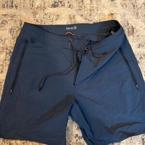 Roark Men's Navy Blue Hybrid Shorts